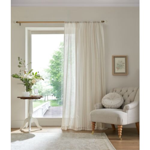 Awning Stripe Natural Ready Made Curtains