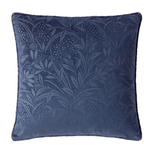 Barley Embossed Midnight Navy 50x50cm Microfibre Cushion
