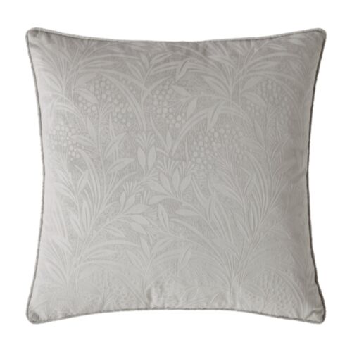 Barley Embossed Steel Grey 50x50cm Microfibre Cushion