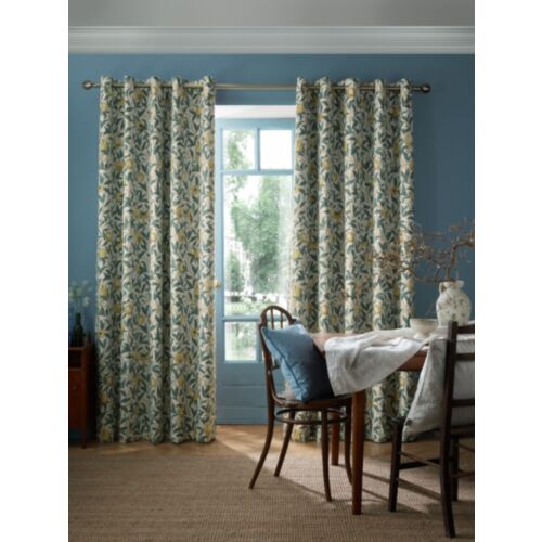 Bird And Pomegranate Mineral Ready Made Curtains