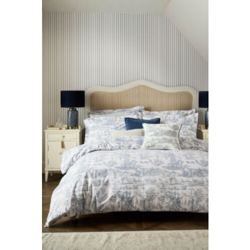 Braysmith Toile Chambray Blue Bedding