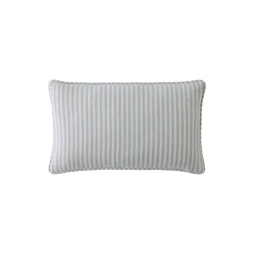 Cornish Chenille Stripe Natural 30x50cm Microfibre Cushion 