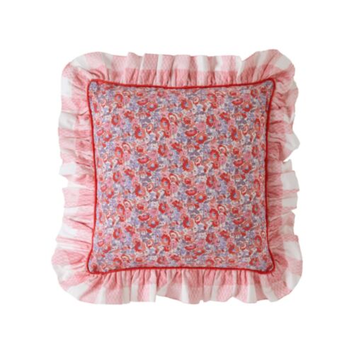 Ditsy Archive Pink 45x45 Poly Cushion
