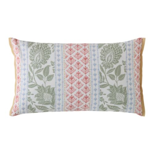 Hedingham Stripe Hedgerow Green 30x50 Microfibre Cushion
