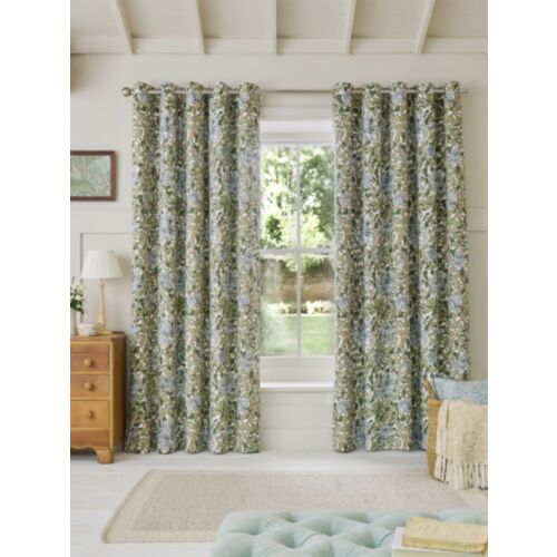 Honeysuckle Powder Blue Ready Made Curtains