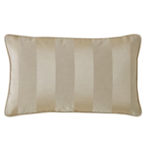 Lille Stripe Truffle Natural 30x50cm Microfibre Cushion