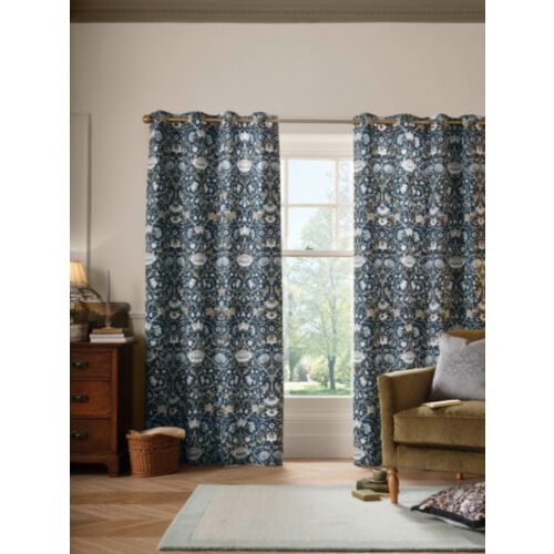 Lodden Prussian Blue Ready Made Curtains