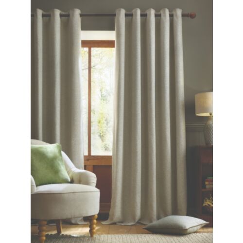 Milbourne Herringbone Grey Sage Ready Made Curtains