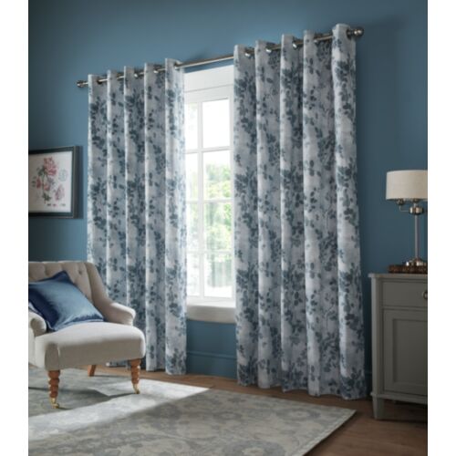 Millhayes Smoke Blue Ready Made Curtains