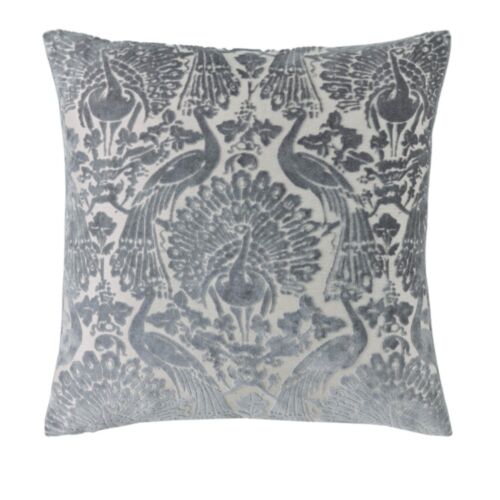 Peacock Damask Steel Mf 50x50cm Cushion 