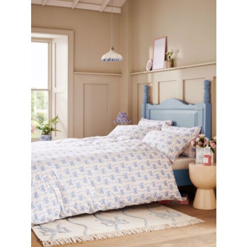 Ribbon Bow Cornflower Bedding