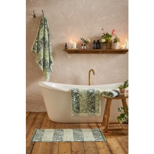 Rose Stripe Sage Towels