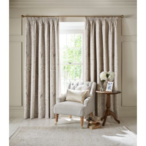 Rowsham Garden Natural Ready Made Curtains