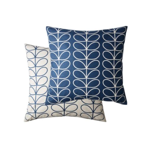 Small Linear Stem Whale 50x50 Feather Cushion