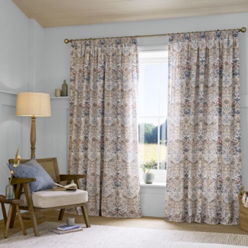 Strawberry Thief Hessian Ready Made Curtains