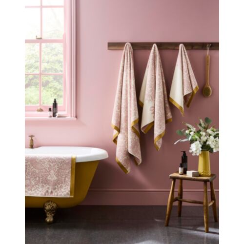 Strawberry Thief Plaster Pink Towels