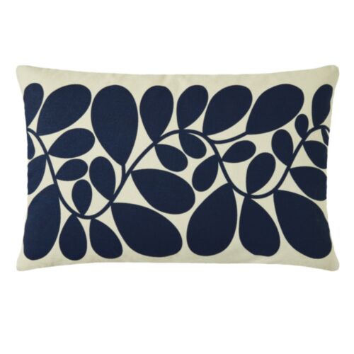 Sycamore Stripe Space Blue/Olive 40x60cm Feather Cushion