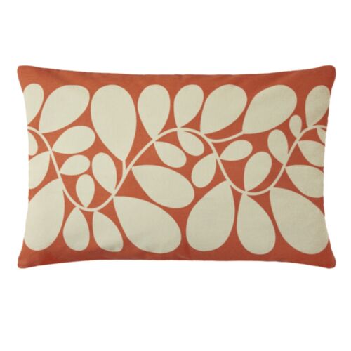 Sycamore Stripe Tomato/Pink 40x60cm Feather Cushion