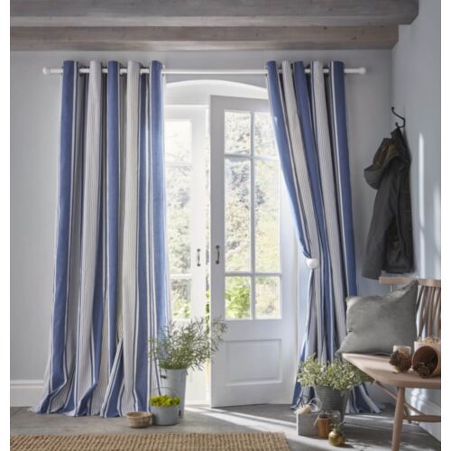 Tiverton Denim Ready Made Curtains