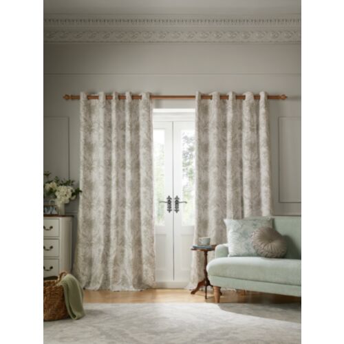 Tuileries Dark Dove Grey Ready Made Curtains