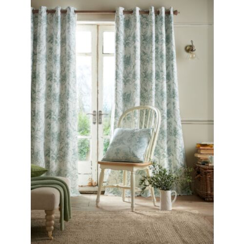 Tuileries Dark Sage Ready Made Curtains