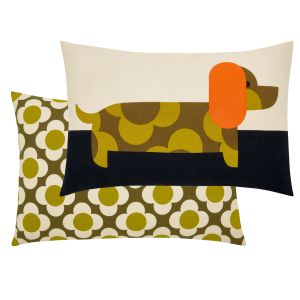 Dachshund Yellow 40x60cm Feather Cushion