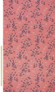 Butterflies And Trellis Sateen Peach