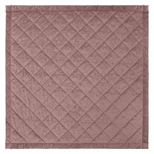 Strawberry Thief Embossed Tearose 235x235cm Quilted Bedspread