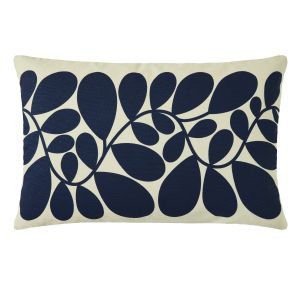 Sycamore Stripe Space Blue/Olive 40x60cm Feather Cushion