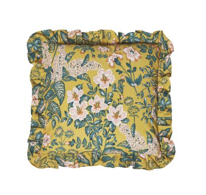 Cotswold Floral Ochre 45x45cm Poly Cushion