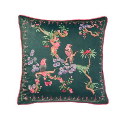 Bird Emerald 50x50cm Poly Cushion