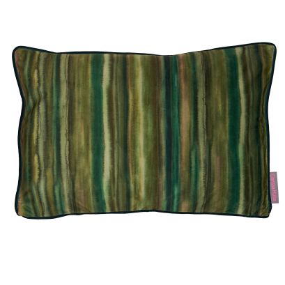 Artists Stripe Olive 40x60cm Feather Cushion