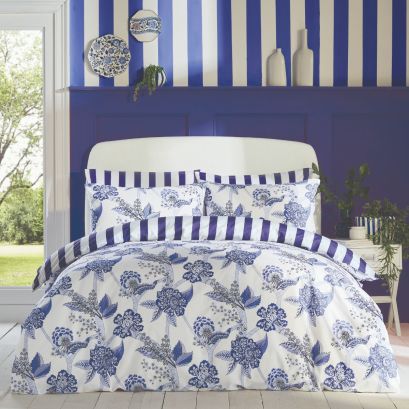 Doodles And Daydreams Royal Blue Bedding