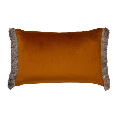Fringe Opulence Burnt Orange 40x60 Feather Cushion