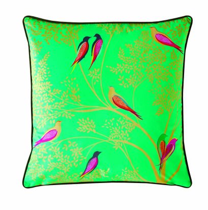 Green Birds Green Feather 50x50cm Cushion