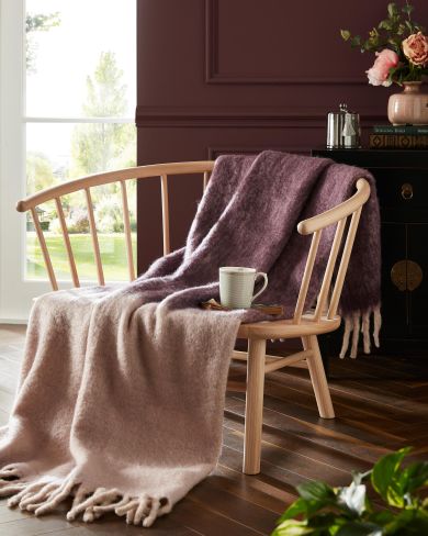 Bronwen Blackberry Purple 130x170cm Throw