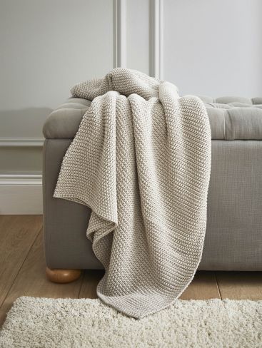 Parker Dove Grey 125x150cm Throw