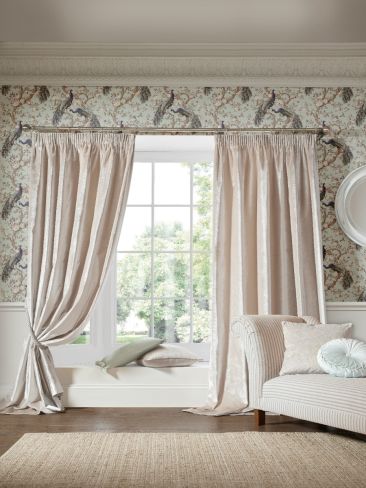 Loretta Pale Truffle Ready Made Curtains