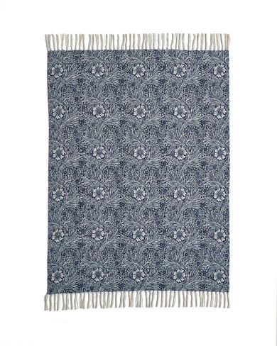 Marigold Indigo Blue 130x170cm Throw