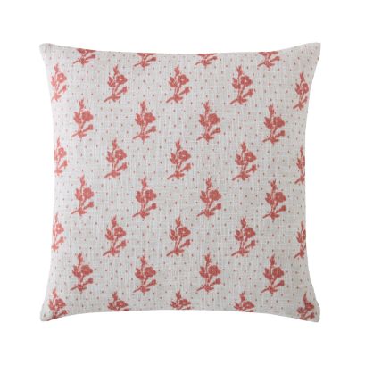 Mountjoy Sprig Terracotta Orange 45x45 Microfibre Cushion