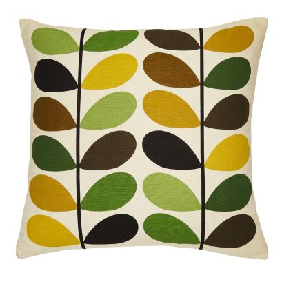 Multi Stem Fern/Ochre 50x50cm Microfibre Cushion