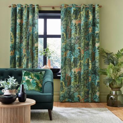 New Eden Emerald Ready Made Curtains