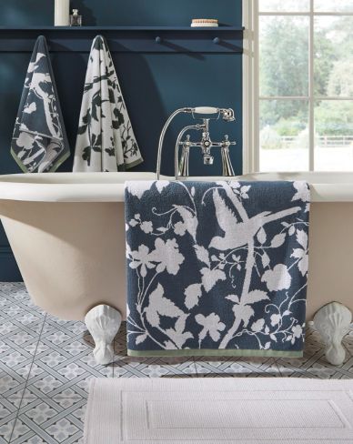 Oriental Garden Dusky Seaspray Towels