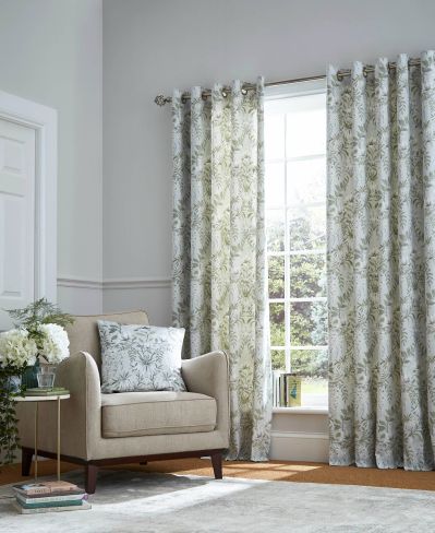 Parterre Sage Ready Made Curtains
