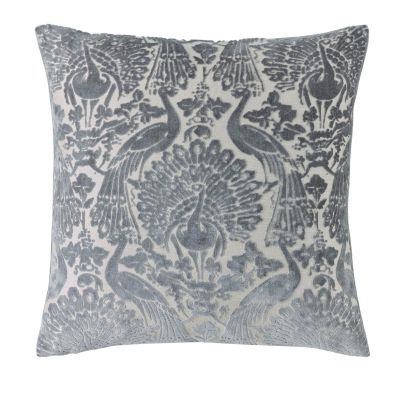 Peacock Damask Steel Mf 50x50cm Cushion 