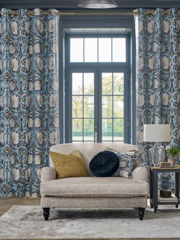 Pimpernel Indigo Blue Ready Made Curtains