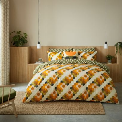 Retro Flower Stripe Multi Bedding