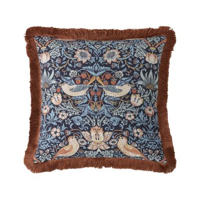Strawberry Thief Blue 50x50cm Microfibre Cushion