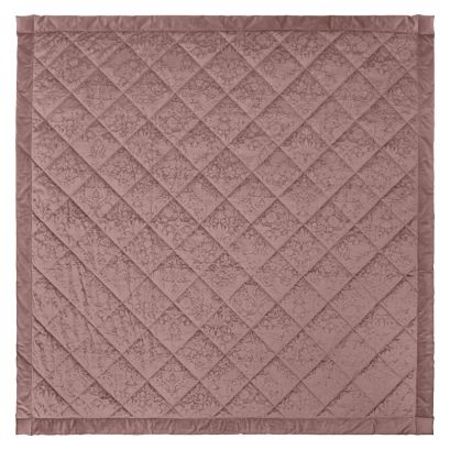 Strawberry Thief Embossed Tearose 235x235cm Quilted Bedspread