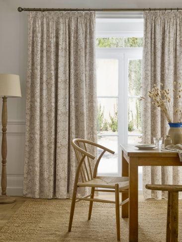 Sunflower Hessian Natural Ready Made Curtains